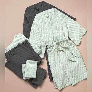 Bathen Waffle Bathrobe OS